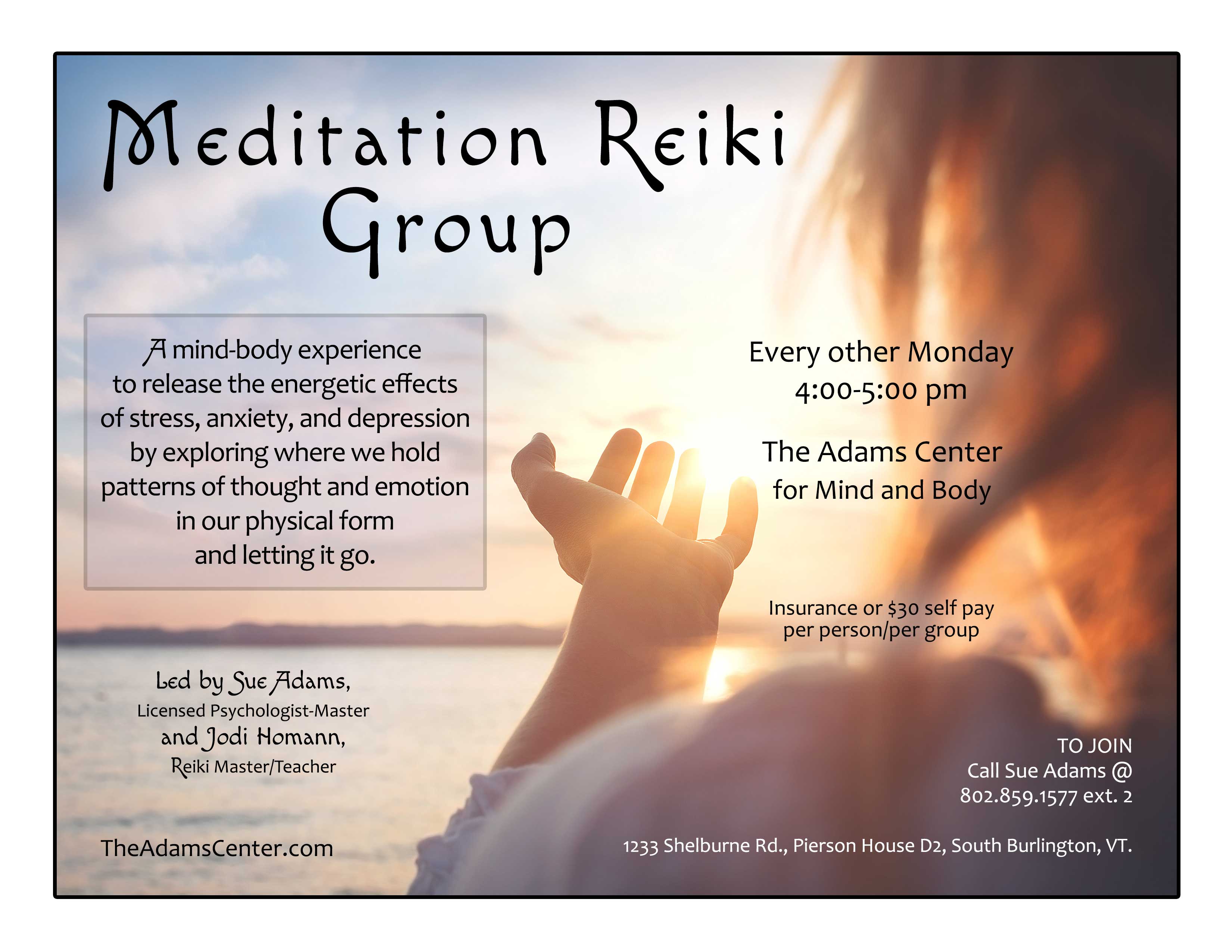 Meditation Energywork Flyer